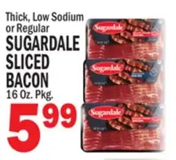 Bravo Supermarkets SUGARDALE SLICED BACON offer