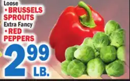 Bravo Supermarkets BRUSSELS SPROUTS, RED PEPPERS offer
