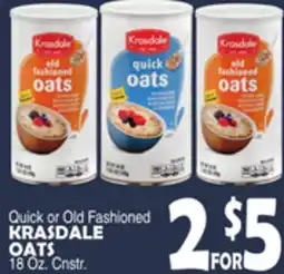 Bravo Supermarkets KRASDALE OATS offer