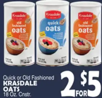 Bravo Supermarkets KRASDALE OATS offer