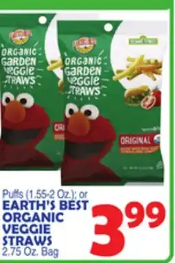 Bravo Supermarkets Puffs (1.55-2 Oz.) or Earth's Best Organic Veggie Straws offer