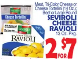 Bravo Supermarkets SEVIROLI CHEESE RAVIOLI, 13 Oz. Pkg offer