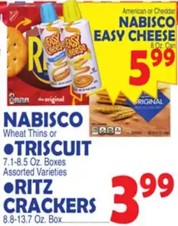 Bravo Supermarkets NABISCO •TRISCUIT •RITZ CRACKERS offer