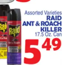 Bravo Supermarkets RAID ANT & ROACH KILLER offer