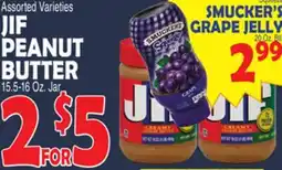 Bravo Supermarkets JIF PEANUT BUTTER | SMUCKER'S GRAPE JELLY offer