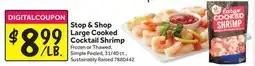 Stop&Shop Large Cooked Cocktail Shrimp offer