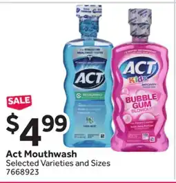 Stop&Shop Act Mouthwash offer