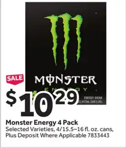 Stop&Shop Monster Energy offer