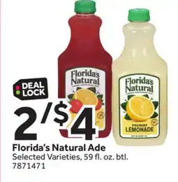 Stop&Shop Florida's Natural Ade offer