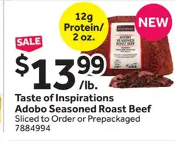 Stop&Shop Taste of Inspirations Adobo Seasoned Roast Beef offer