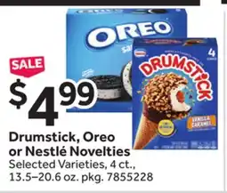 Stop&Shop Drumstick, Oreo or Nestlé Novelties offer