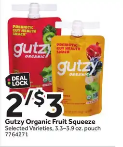 Stop&Shop Gutzy Organic Fruit Squeeze offer