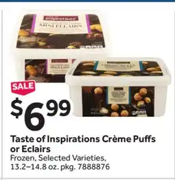 Stop&Shop Taste of Inspirations Crème Puffs or Eclairs offer