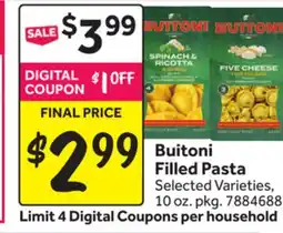 Stop&Shop Buitoni Filled Pasta offer