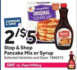 Stop&Shop Stop & Shop Pancake Mix or Syrup offer