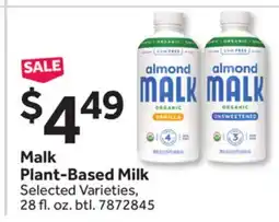 Stop&Shop Malk Plant-Based Milk offer
