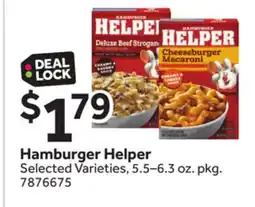 Stop&Shop Hamburger Helper offer