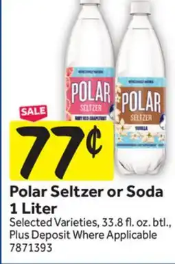 Stop&Shop Polar Seltzer or Soda offer