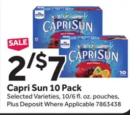 Stop&Shop Capri Sun offer