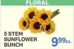 Kings Food Markets 5 STEM SUNFLOWER BUNCH offer