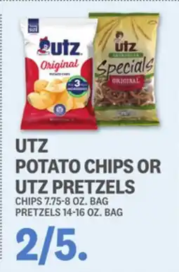 Kings Food Markets UTZ POTATO CHIPS OR UTZ PRETZELS offer