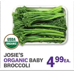 Kings Food Markets JOSIE'S ORGANIC BABY BROCCOLI offer