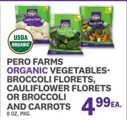 Kings Food Markets PERO FARMS ORGANIC VEGETABLES- BROCCOLI FLORETS, CAULIFLOWER FLORETS OR BROCCOLI AND CARROTS offer
