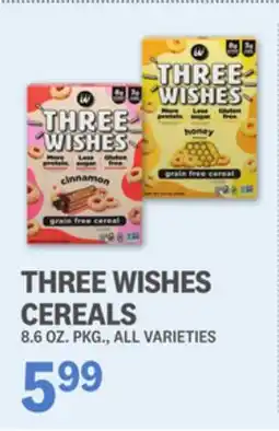 Kings Food Markets THREE WISHES CEREALS offer