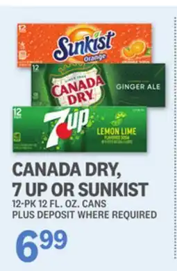 Kings Food Markets CANADA DRY, 7 UP OR SUNKIST offer