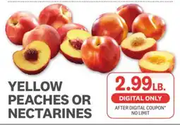 Kings Food Markets YELLOW PEACHES OR NECTARINES offer