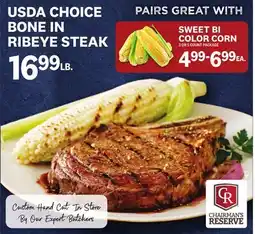 Kings Food Markets CHAIRMANS RESERVE USDA CHOICE BONE IN RIBEYE STEAK offer