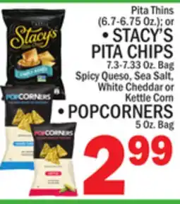 C Town STACY'S PITA CHIPS 7.3-7.33 Oz. Bag offer