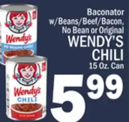 C Town WENDY'S CHILI offer