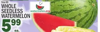 C Town WHOLE SEEDLESS WATERMELON offer