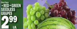 C Town RED, GREEN SEEDLESS GRAPES offer