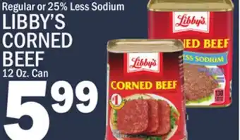 C Town LIBBY'S CORNED BEEF offer