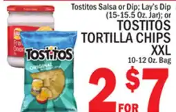 C Town TOSTITOS TORTILLA CHIPS XXL, 10-12 Oz. Bag offer