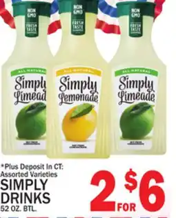C Town SIMPLY DRINKS offer