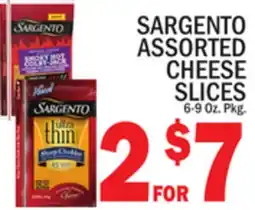 C Town SARGENTO ASSORTED CHEESE SLICES offer