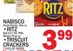 C Town NABISCO RITZ 8.8-13.7 OZ. PKG. • TRISCUIT CRACKERS 7.1-8.5 OZ. BOXES offer