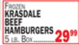C Town KRASDALE BEEF HAMBURGERS offer