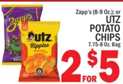 C Town UTZ POTATO CHIPS, 7.75-8 Oz. Bag offer