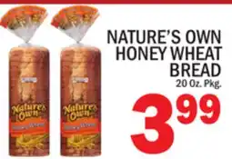 C Town NATURE'S OWN HONEY WHEAT BREAD offer