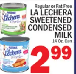 C Town LA LECHERA SWEETENED CONDENSED MILK offer
