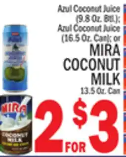 C Town MIRA COCONUT MILK 13.5 Oz. Can offer