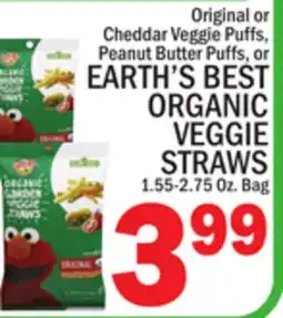 C Town EARTH'S BEST ORGANIC VEGGIE STRAWS offer