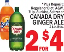 C Town CANADA DRY GINGER ALE offer