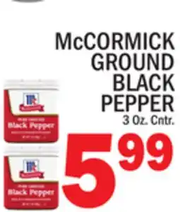 C Town McCORMICK GROUND BLACK PEPPER offer