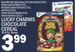 C Town LUCKY CHARMS CHOCOLATE CEREAL, 10.6 Oz. Boxes offer