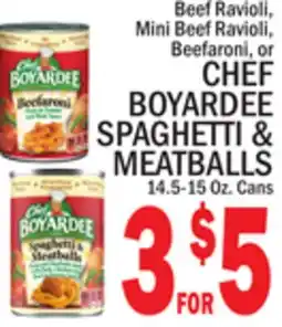 C Town CHEF BOYARDEE SPAGHETTI & MEATBALLS offer